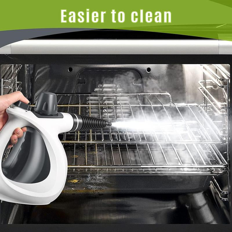 Pressurized Handheld Steam Cleaner & Rechargeable Spin Scrubber