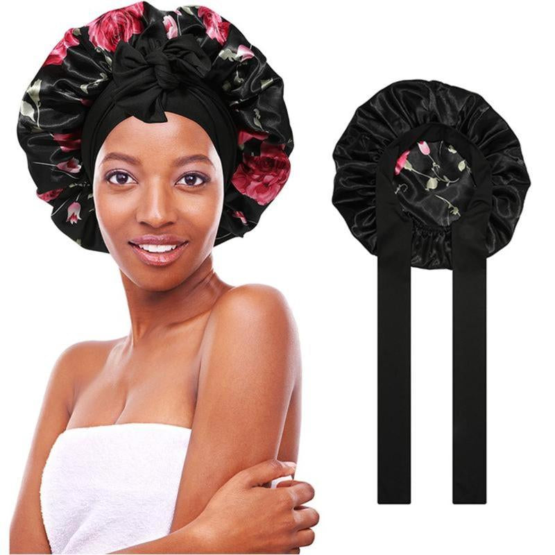 Silk-Like Satin Double-Layer Hair Cap