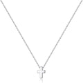Cross Necklace for Women Girls, Dainty Gold Plated Cross Pendant Necklace Sideways Cross Choker Layered Cross Necklace for Women Girls