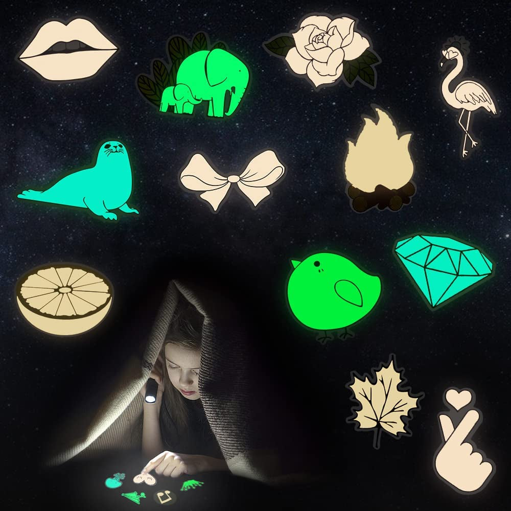 Glow in the Dark Stickers for Wall Stickers for Kids Glow in Dark Stickers for Decor Kids Bedroom Glow Stickers for Stocking Stuffers 30Pcs
