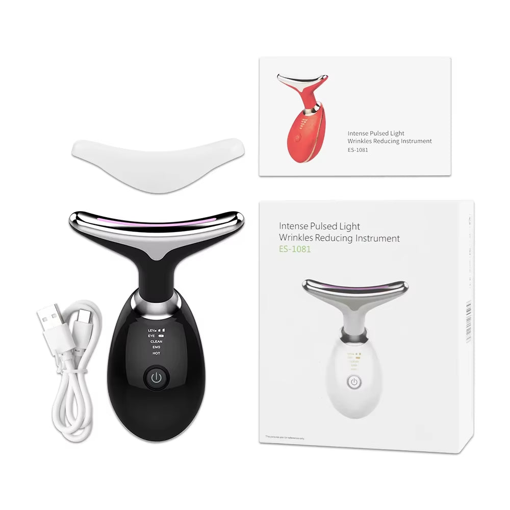 7-in-1 LED Face & Neck Lifter – Sculpt, Tighten & Glow