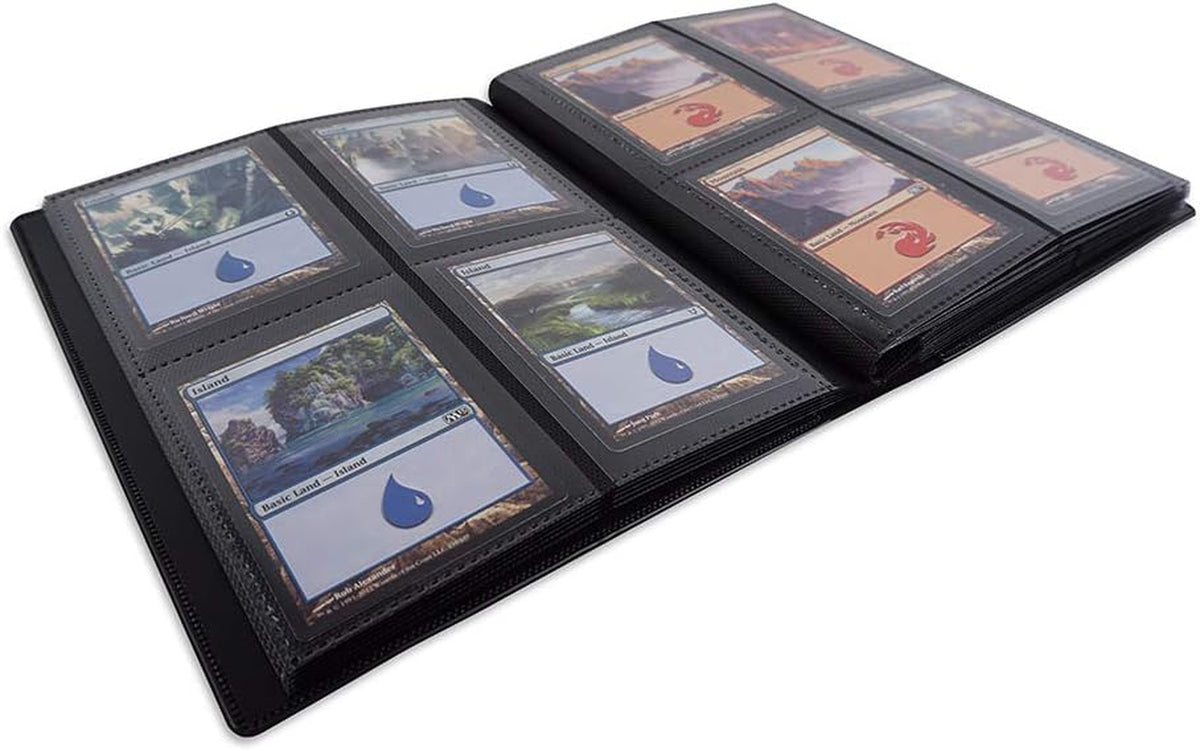 Binder - 4 Pocket Trading Card Album Folder - 160 Side Loading Pocket Binder for TCG