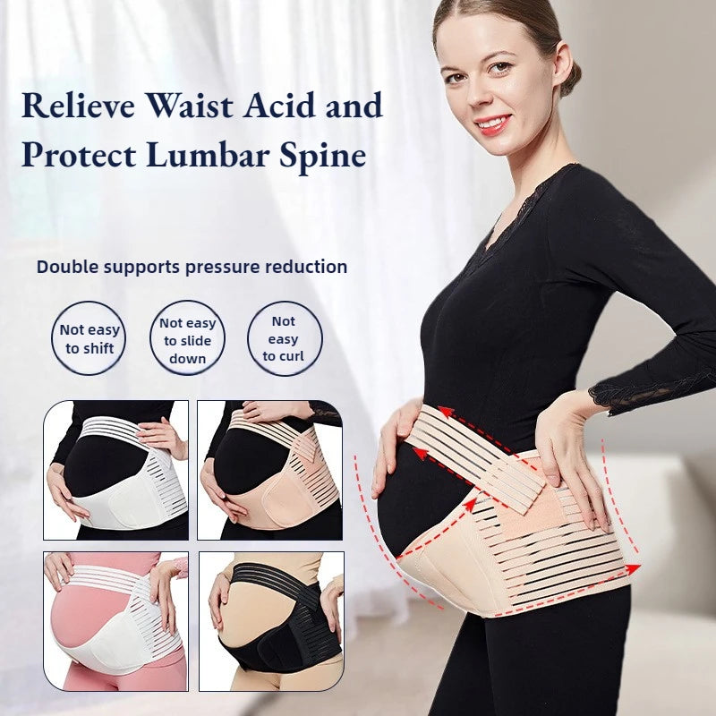 MamaComfort™ Adjustable Maternity Support Belt – Back & Belly Care for Pregnancy Relief
