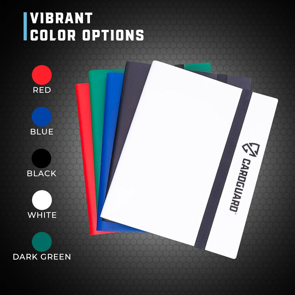 Trading Card Pro-Folio, 9-Pocket Side-Loading Pages, Holds 360 Cards, Dark Green